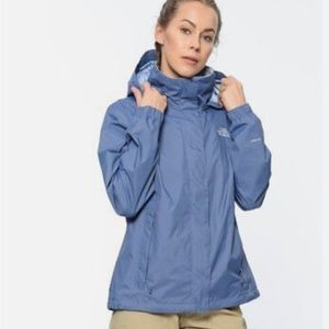 The North Face W Resolve 2 Ladies Rain Jacket Blue Nip